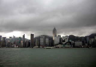 Deszczowy Hong Kong