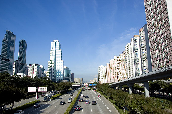 Shenzhen Binhe Avenue - zdjęcia z Chin