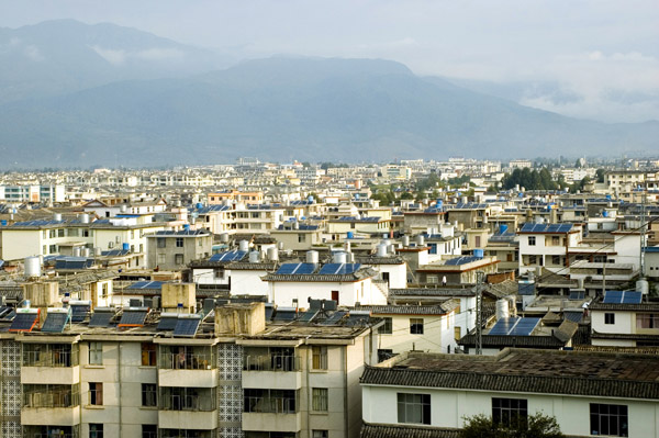Panorama miasta Lijiang - zdjęcia z Chin