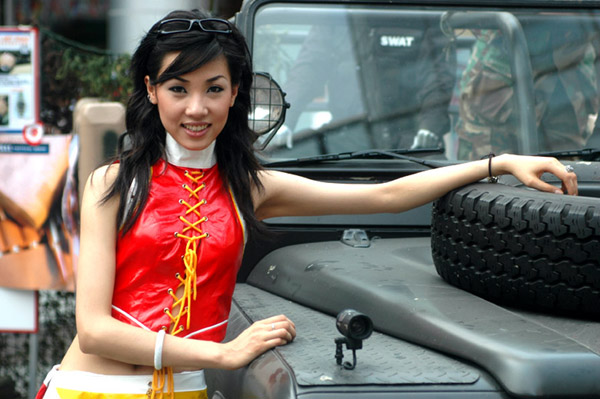 Modelka CounterStrike - zdjęcia z Chin