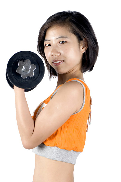 Dziewczyna z fitnessu - zdjęcia z Chin