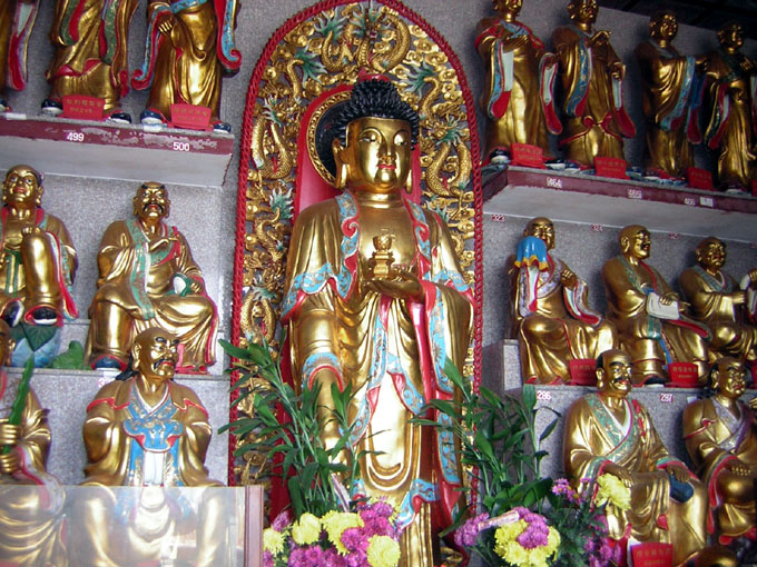 Tysiąc złotych budda - zdjęcia z Chin