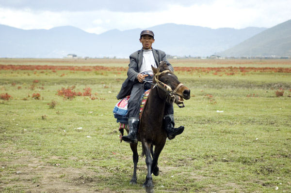 Jeźdzca z prowincji Yunnan - zdjęcia z Chin