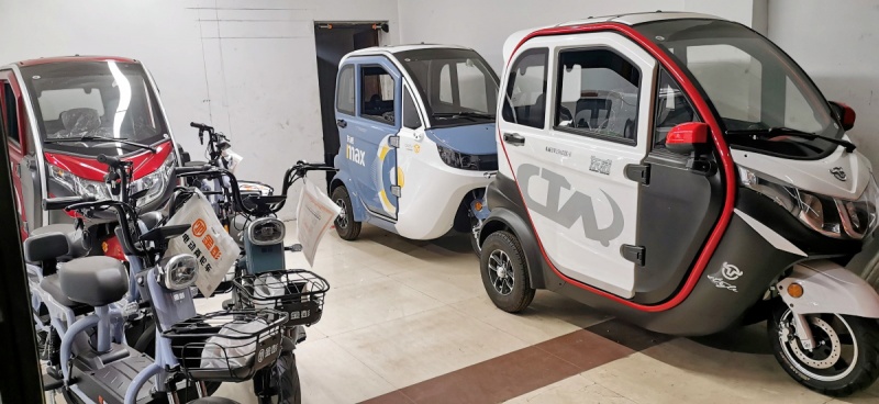 Chińskie trójkołowce elektryczne - zdjęcia z Chin