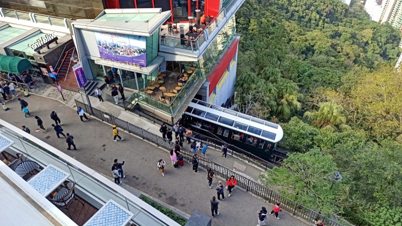 Nowoczesny Peak Tram  - zdjęcia z Chin